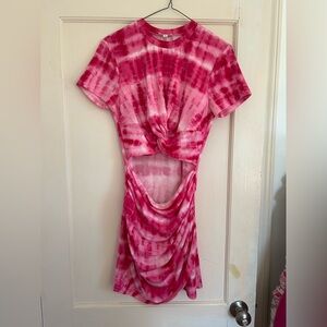 Superdown Pink Tie-Dye Minidress Sz M